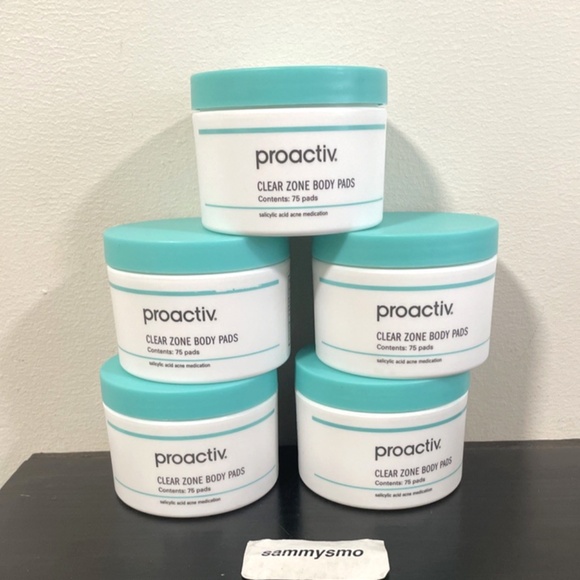 Proactiv Clear Zone Body Pads 75 Pads Salicylic Acid Acne x5 - Picture 1 of 3